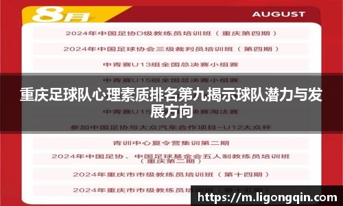 重庆足球队心理素质排名第九揭示球队潜力与发展方向
