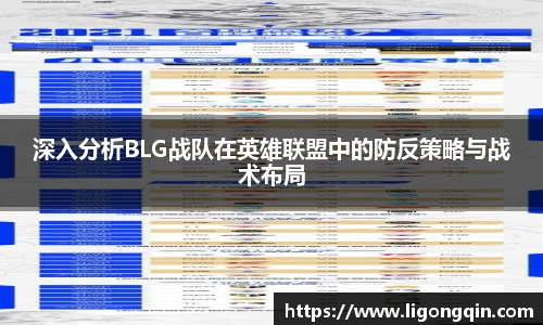 深入分析BLG战队在英雄联盟中的防反策略与战术布局
