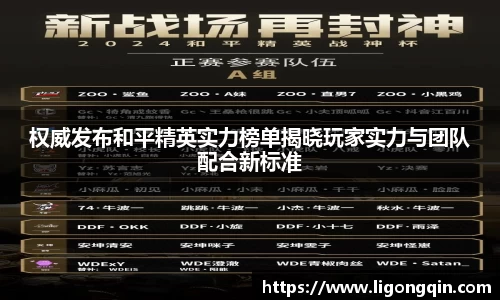权威发布和平精英实力榜单揭晓玩家实力与团队配合新标准