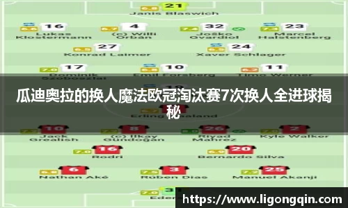 瓜迪奥拉的换人魔法欧冠淘汰赛7次换人全进球揭秘