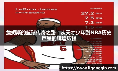 詹姆斯的篮球传奇之路：从天才少年到NBA历史巨星的辉煌历程