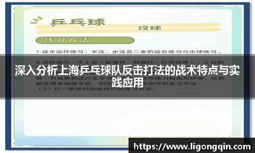深入分析上海乒乓球队反击打法的战术特点与实践应用